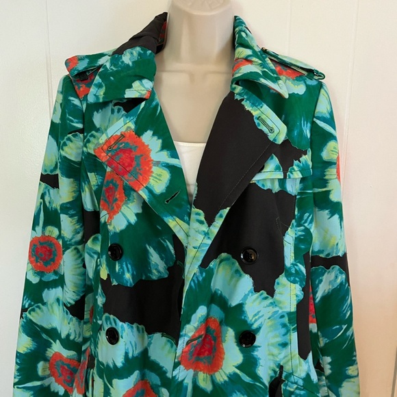 EUC | Banana Republic Floral Belted Trench Coat!! - Picture 4 of 9
